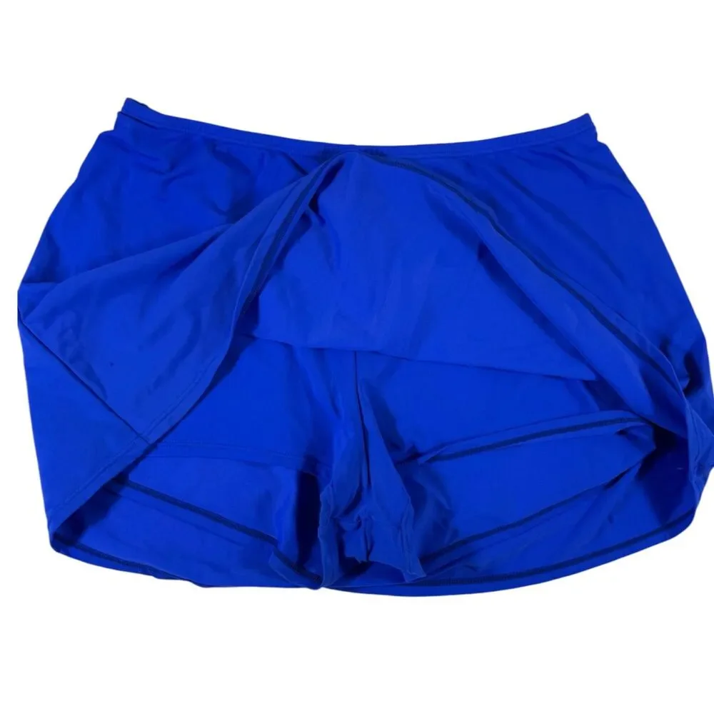 Sunsets Cobalt Blue Swim Skort Size 1x
